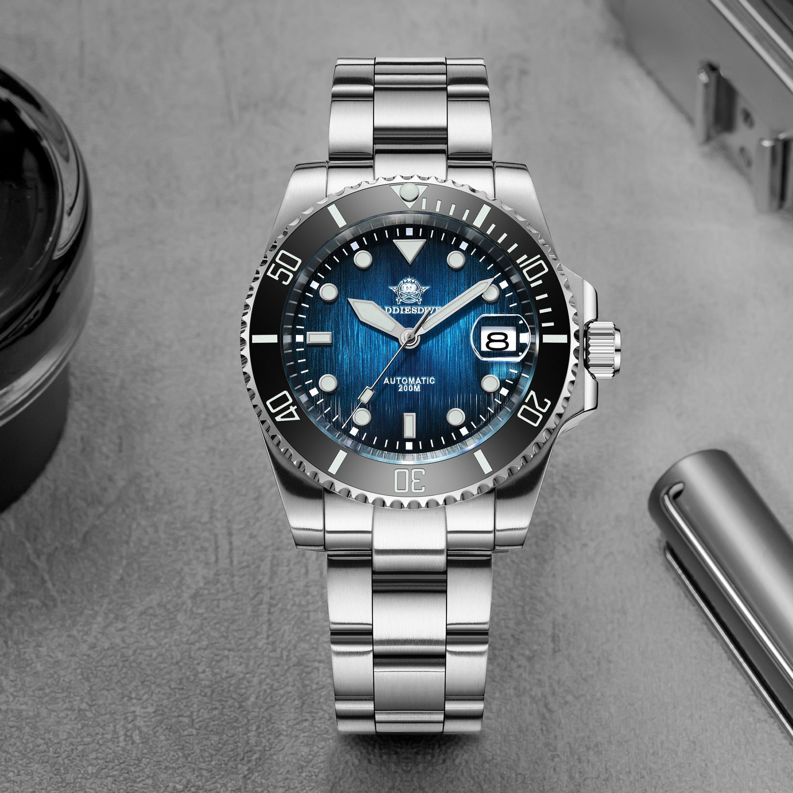 AD2078— 41mm Stainless Steel Sub Automatic Diver