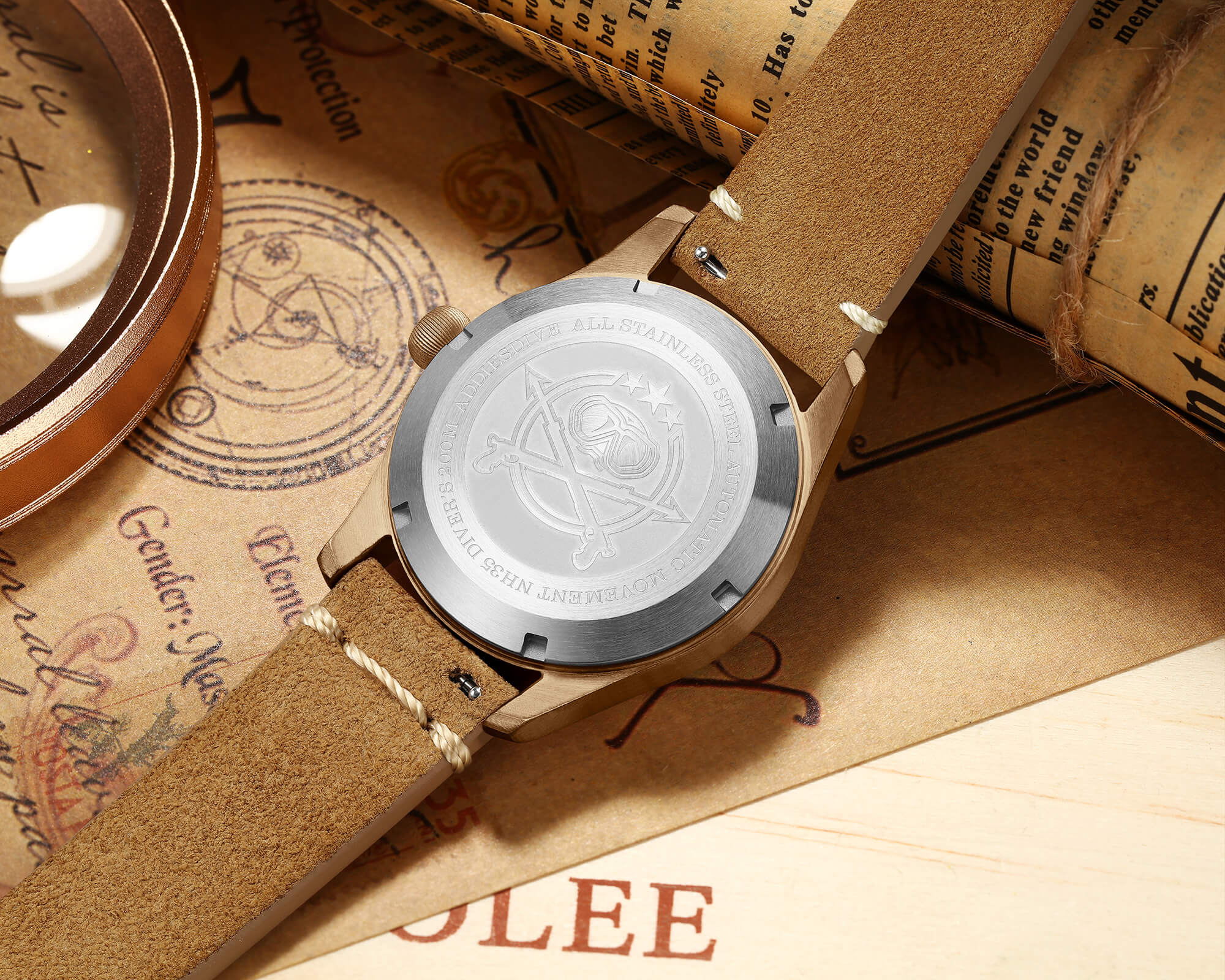 AD2114 — 39mm Bronze Automatic Diver