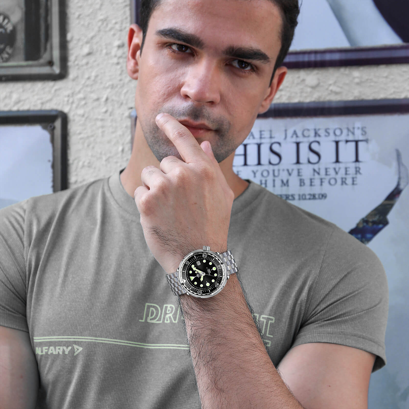 AD Tuna 300M Automatic Diver Watch Tuna Diver