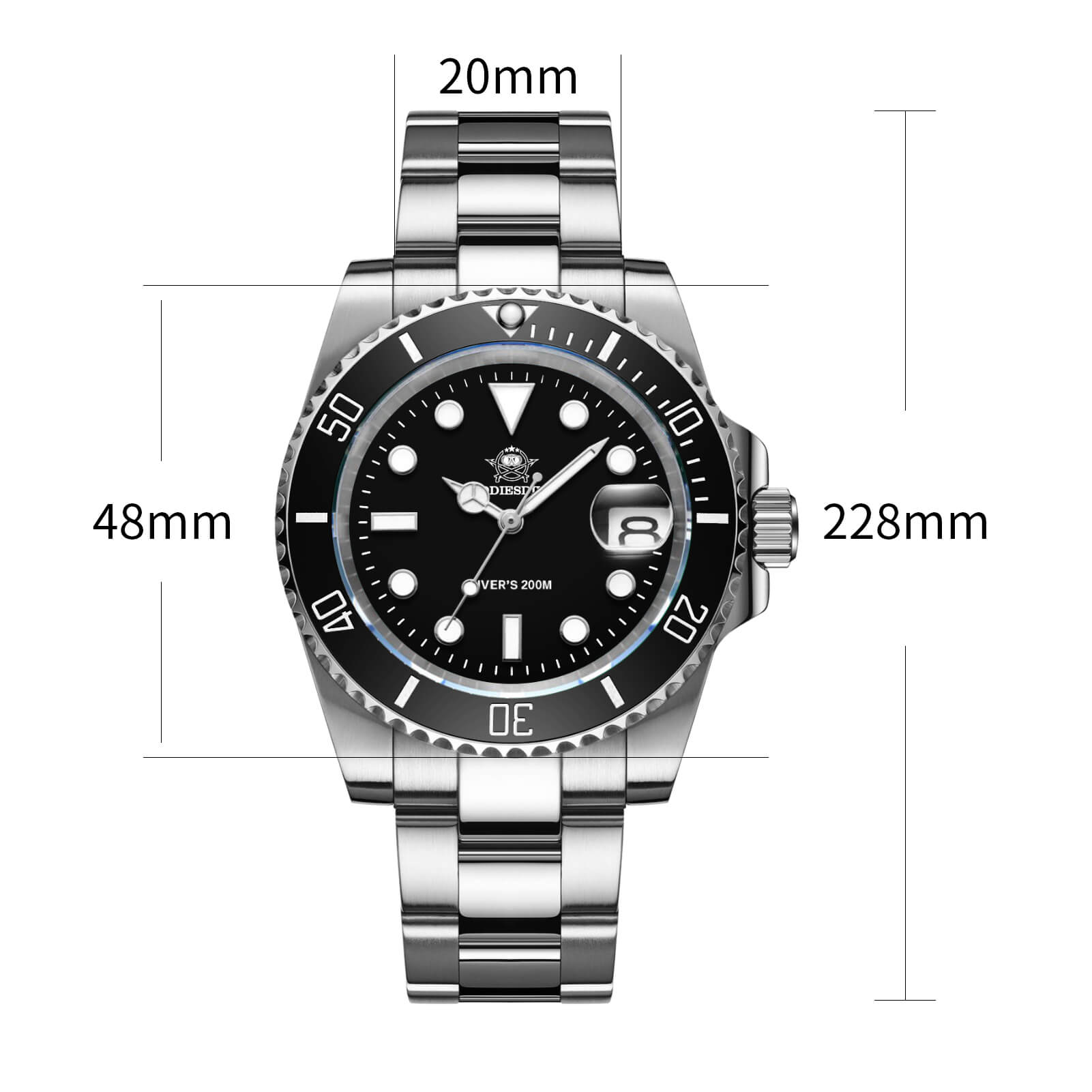 ADDIESDIVE Sub Quartz Watch Diver's 200M （H3QZ）