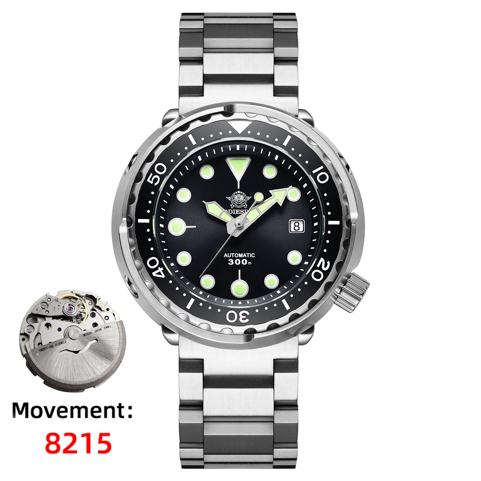 AD Tuna 300M Automatic Diver Watch Tuna Diver