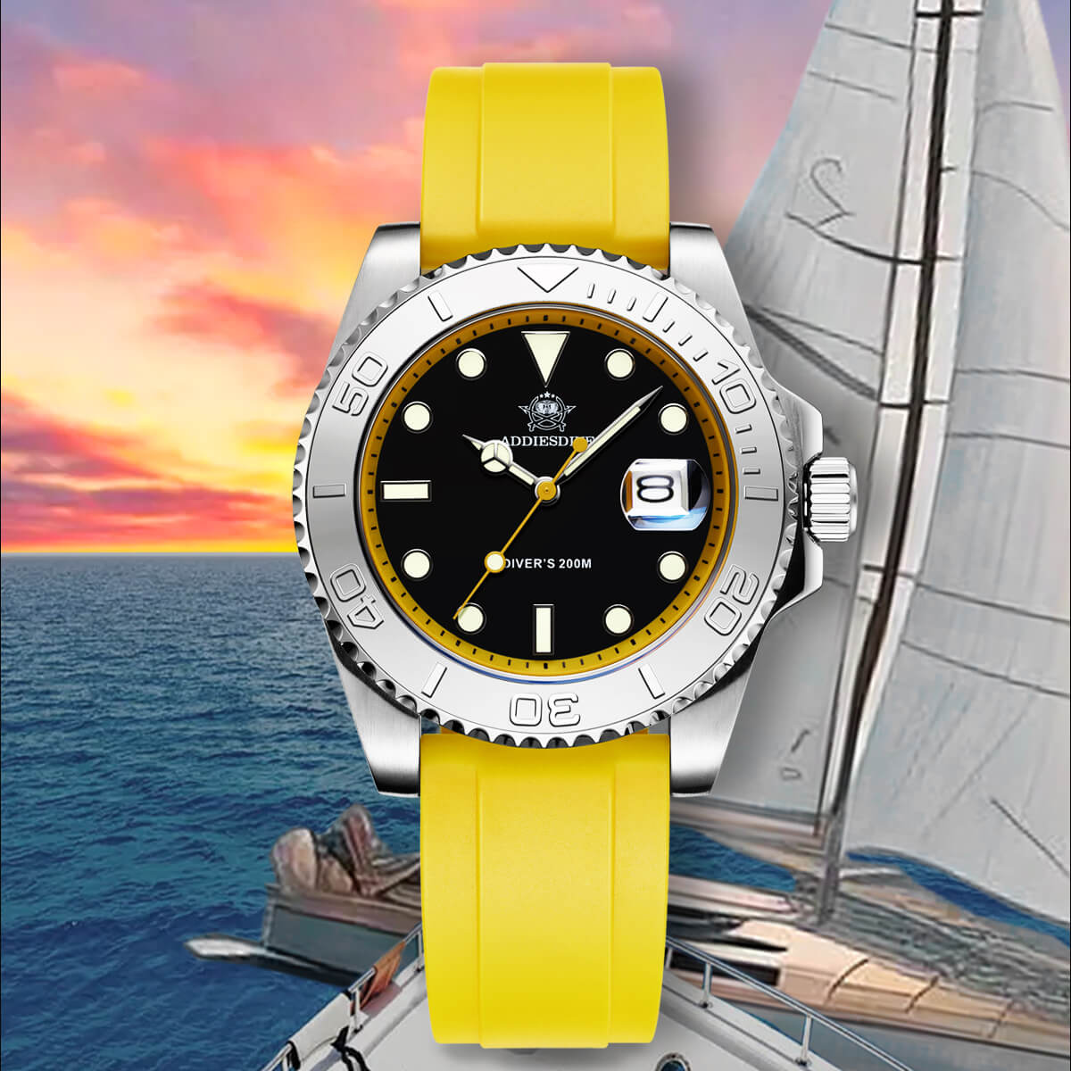 AD2040 — 41mm Quartz Diver Waterproof 200M