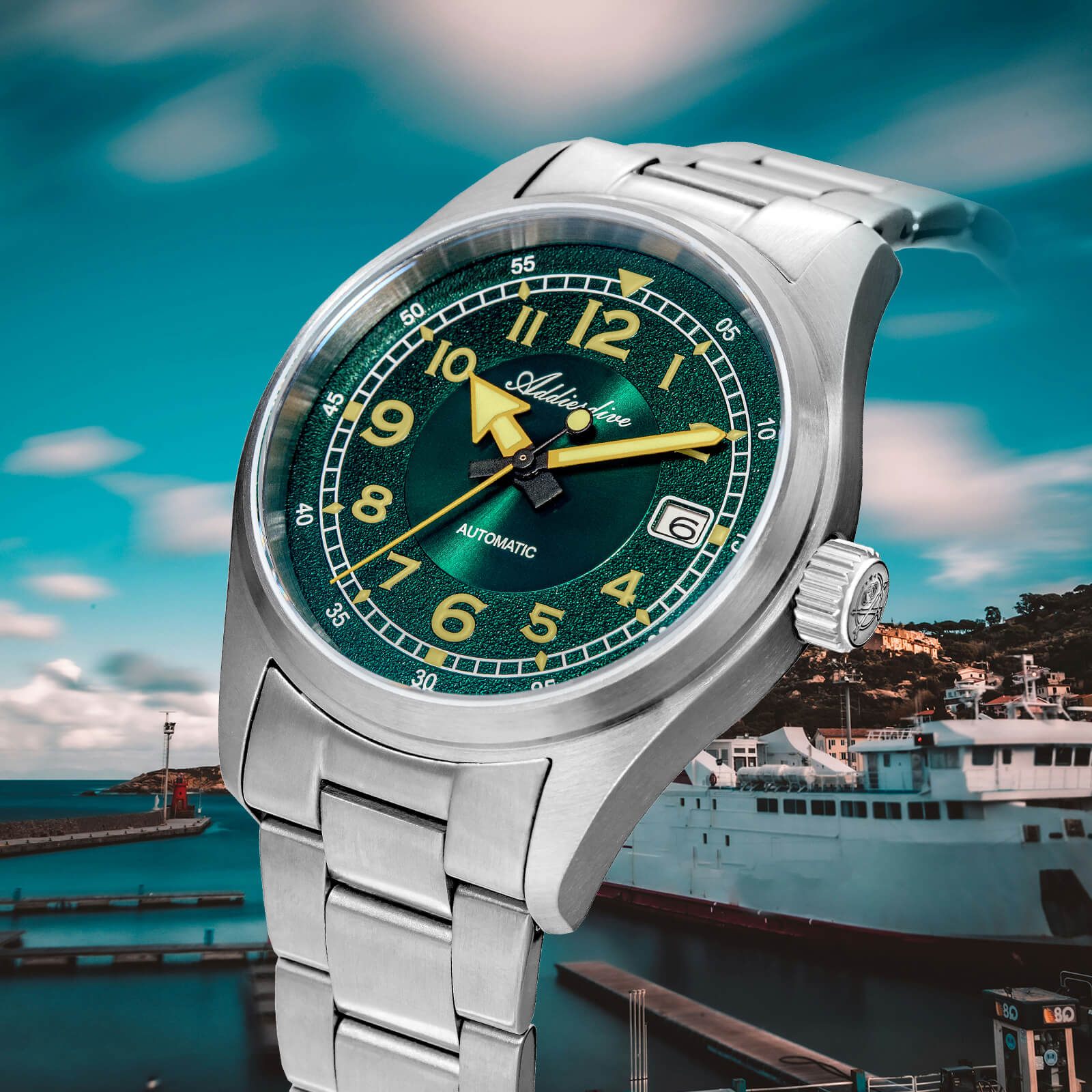 AD2055 — 39mm Automatic Explorer Retro Mechanical