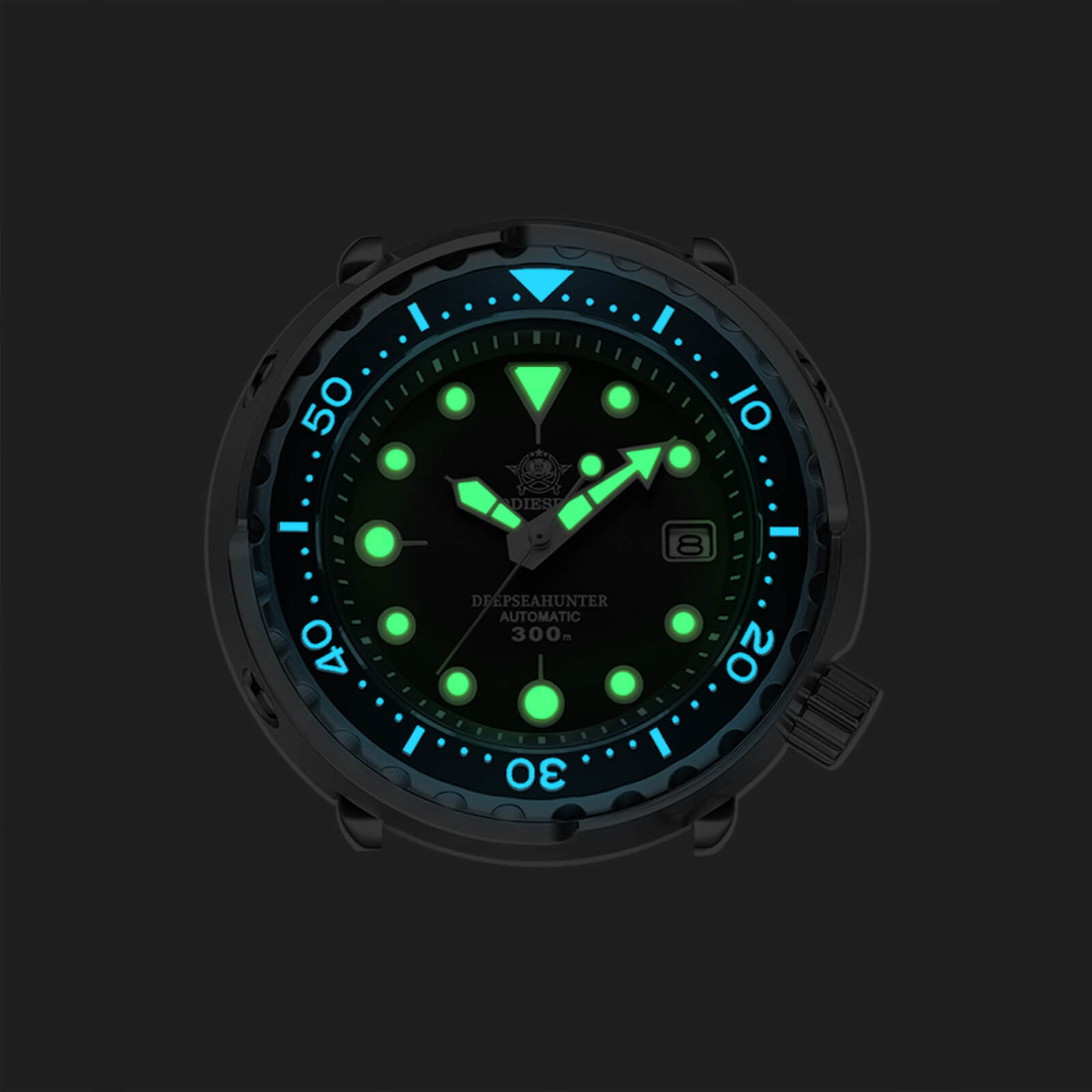 AD Tuna 300M Automatic Diver Watch Tuna Diver